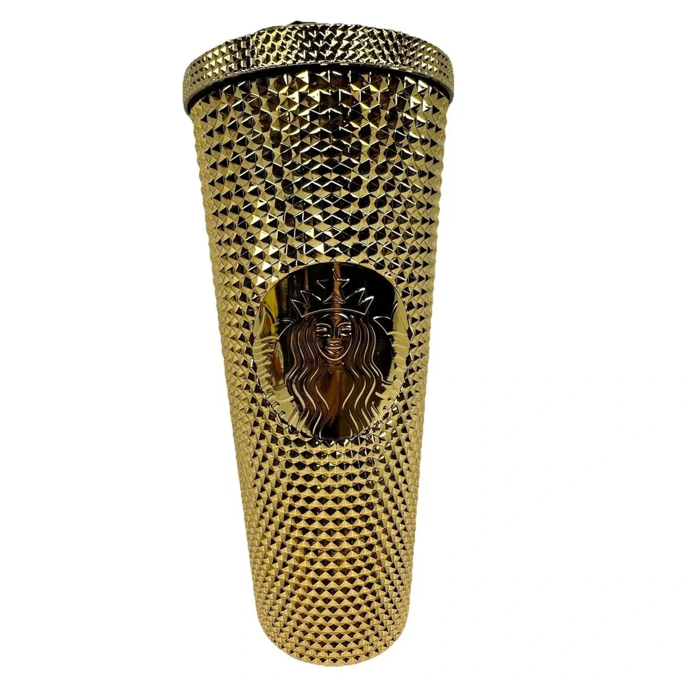Starbucks Las Vegas Nevada Gold Studded Tumbler 24oz Venti Cold Cup New